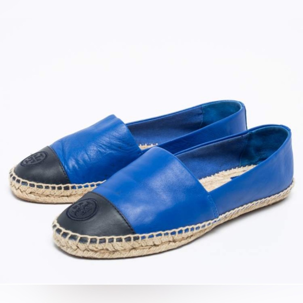 Tory Burch Color Block Espadrilles Sz 7 - image 1